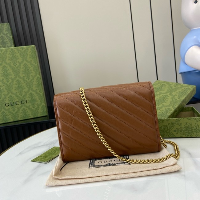 Gucci GG MARMONT SUPER MINI BAG 474575 browm