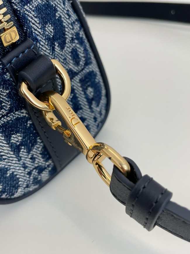 Dior Groove 16 Mini Bag Blue Denim Dior Oblique Jacquard S4000UB