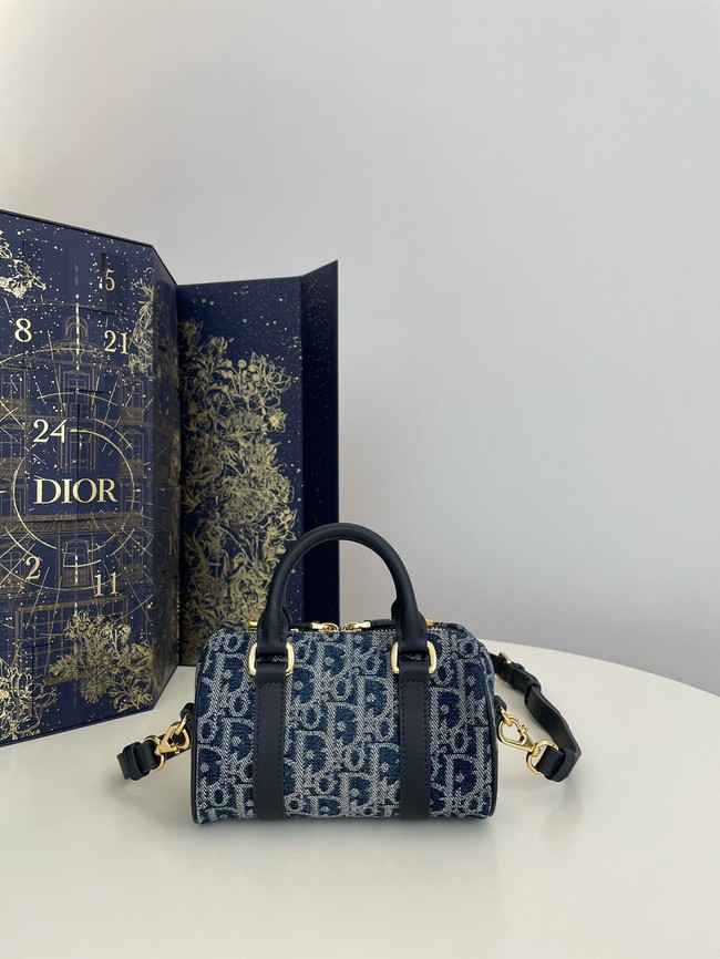 Dior Groove 16 Mini Bag Blue Denim Dior Oblique Jacquard S4000UB