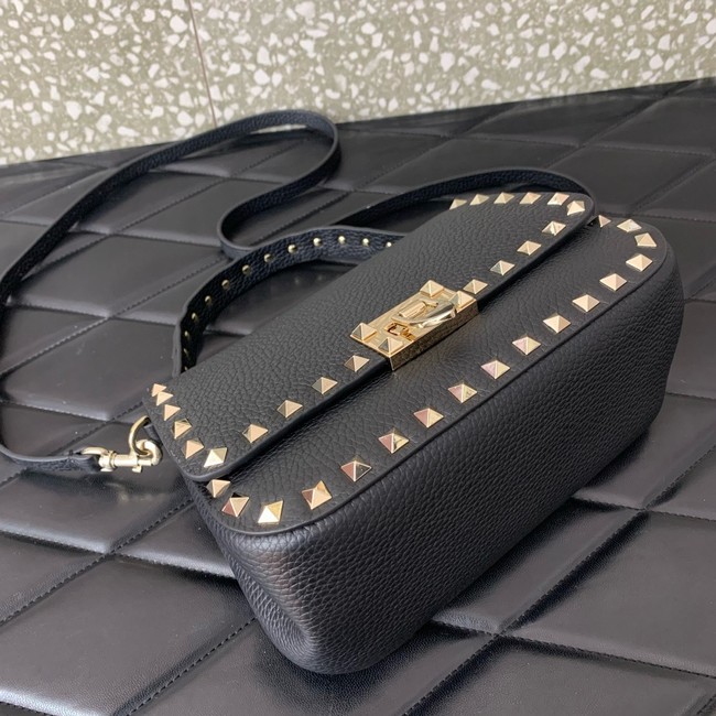 VALENTINO GARAVANI Loco Calf leather bag 0345 black