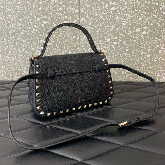 VALENTINO GARAVANI Loco Calf leather bag 0345 black