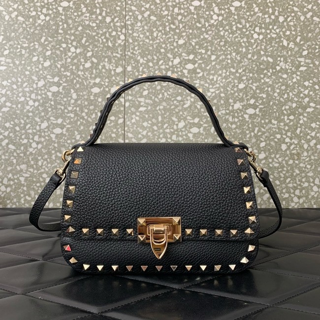 VALENTINO GARAVANI Loco Calf leather bag 0345 black