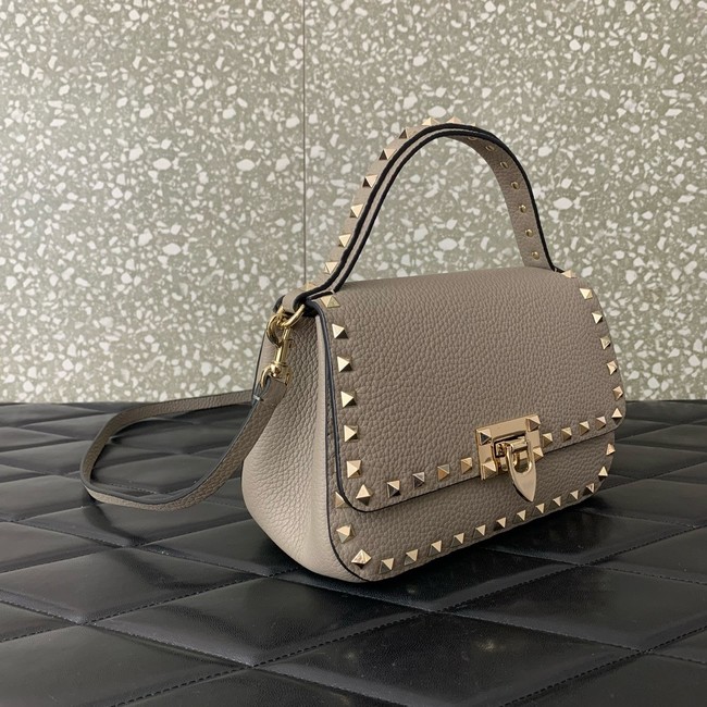 VALENTINO GARAVANI Loco Calf leather bag 0345 gray