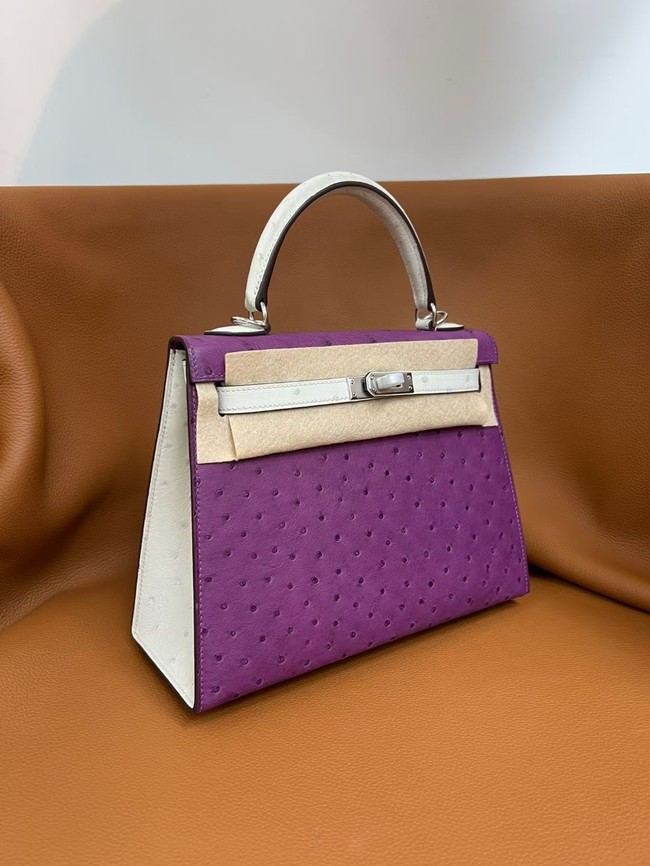 Hermes Kelly Shoulder Bags Ostrich skin KL2655-6