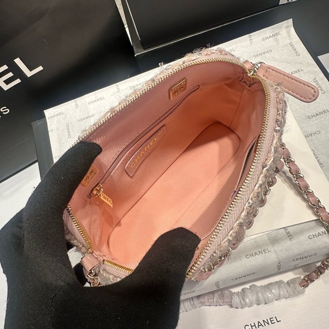 CHANEL SMALL SHOPPING BAG AS5130 Light Pink& Beige & Ecru