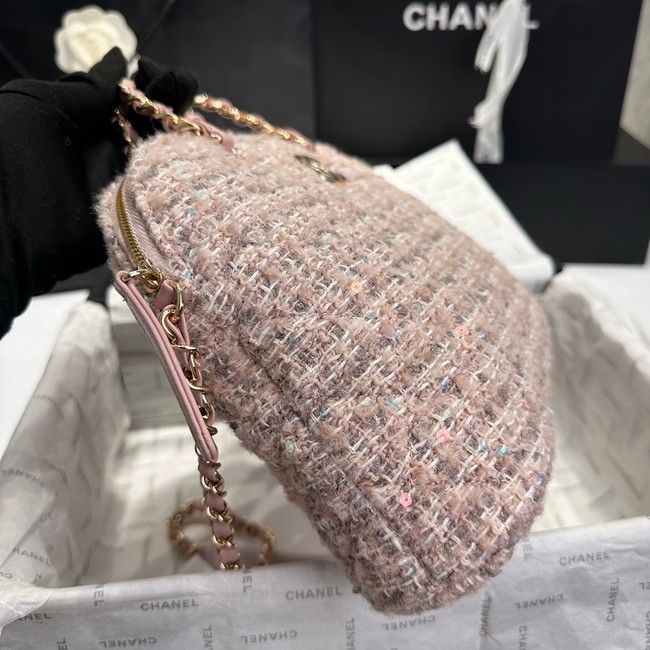 Chanel SMALL SHOPPING BAG AS3969 Light Pink& Beige & Ecru