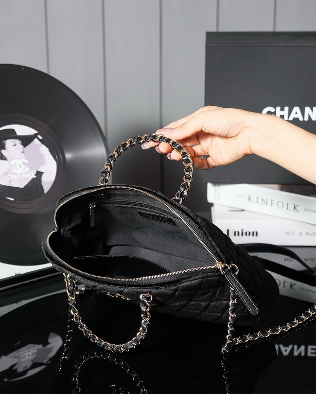 Chanel SMALL SHOPPING BAG AS3969 Velvet black