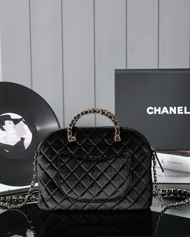 Chanel SMALL SHOPPING BAG AS3969 Velvet black