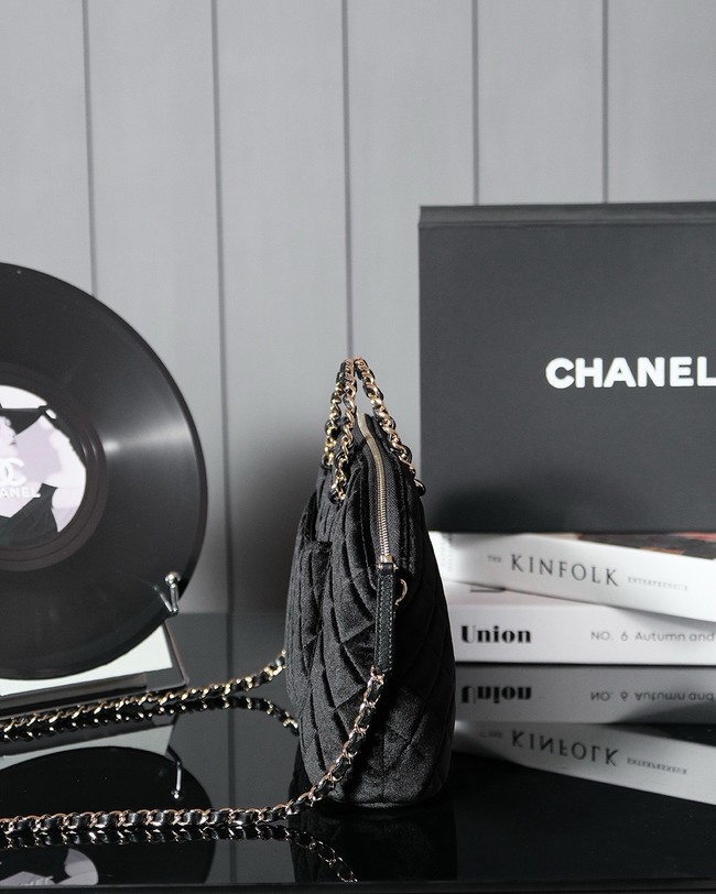 Chanel SMALL SHOPPING BAG AS3969 Velvet black