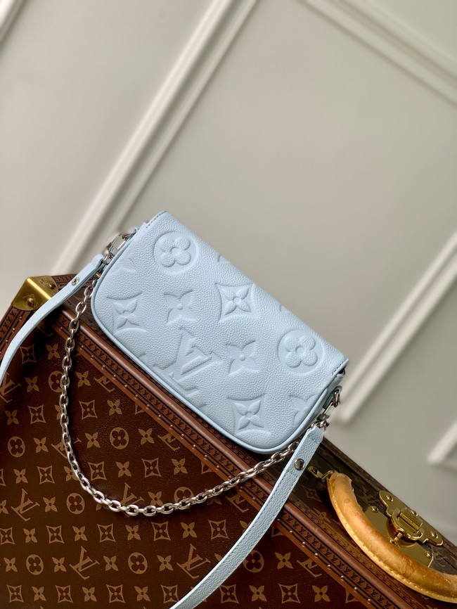 Louis Vuitton NEW Wallet On Chain Ivy M83637 Blue Washed