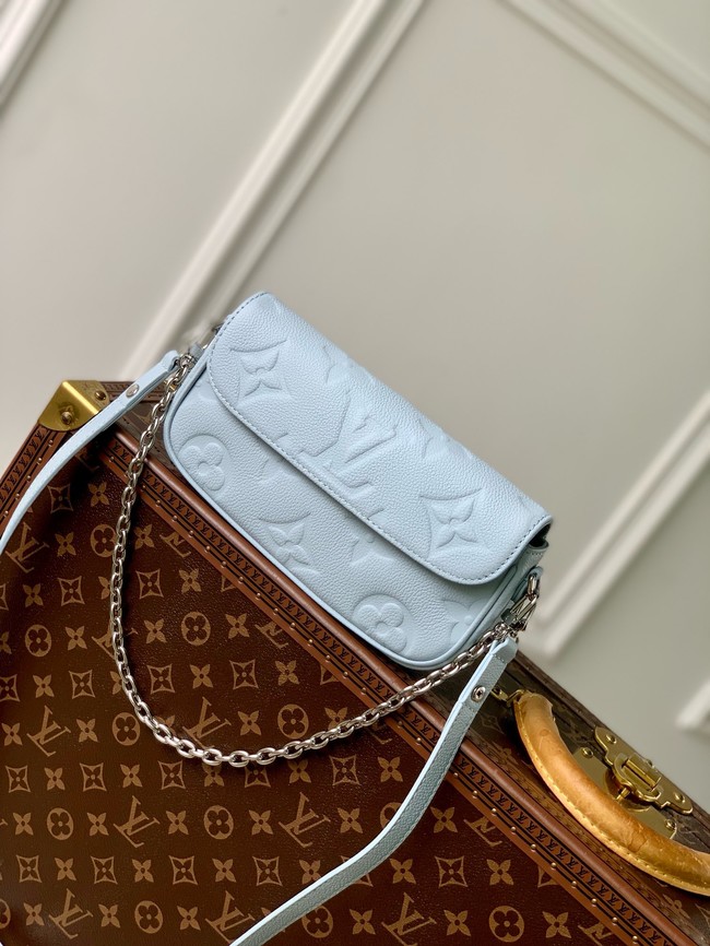 Louis Vuitton NEW Wallet On Chain Ivy M83637 Blue Washed