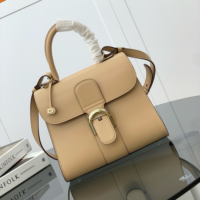 Delvaux Calfskin Leather Tote Bag 17855 Apricot