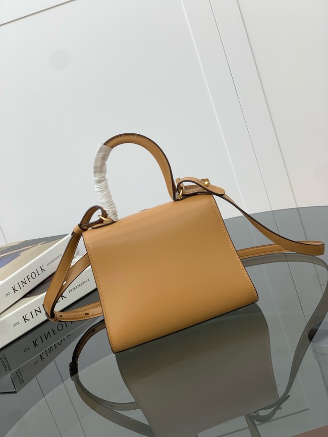 Delvaux Calfskin Leather Tote Bag 17856 Camel