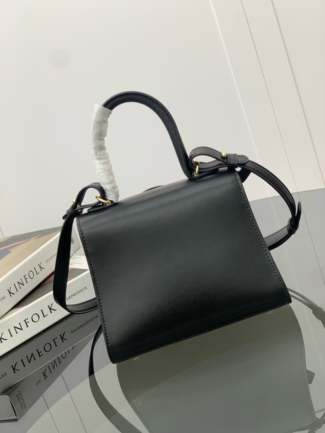 Delvaux Calfskin Leather Tote Bag 17856 black