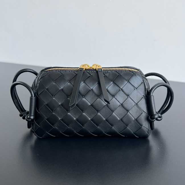 Bottega Veneta Intrecciato Concert Pouch 794258 black