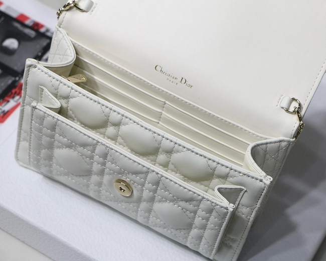 My Dior Mini Bag Cannage Lambskin S3105N white