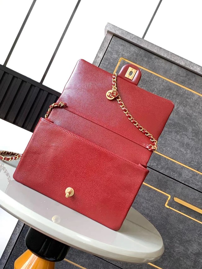 Chanel FLAP BAG AS5186 Burgundy