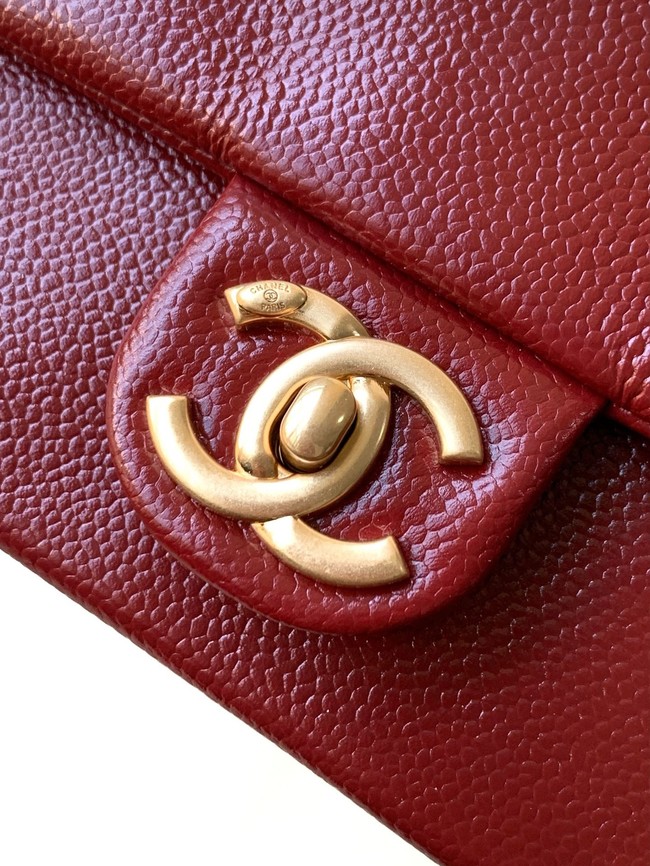 Chanel MINI FLAP BAG S5218 Burgundy