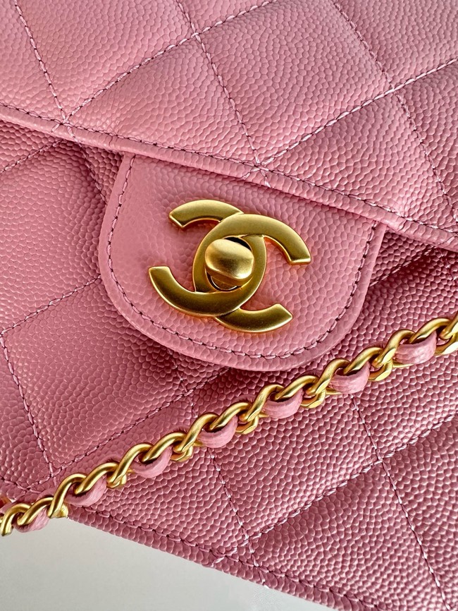 Chanel FLAP BAG WITH TOP HANDLE AS5166 pink