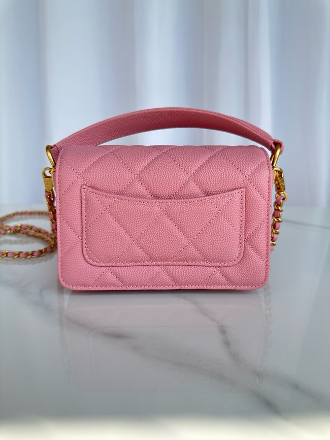 Chanel MINI FLAP BAG WITH TOP HANDLE AS5164 pink