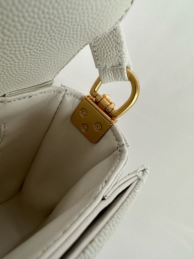 Chanel MINI FLAP BAG WITH TOP HANDLE AS5165 white