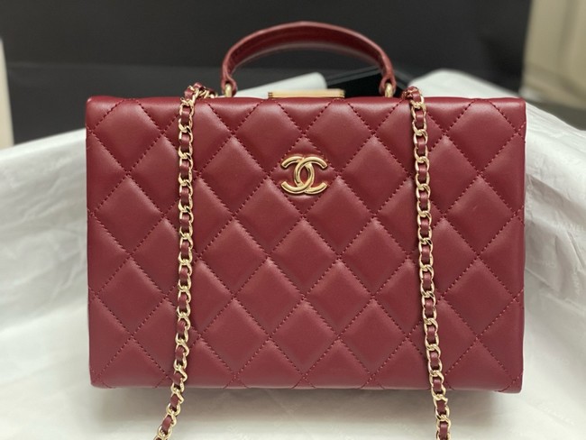 CHANEL BOX BAG AS5168 Burgundy