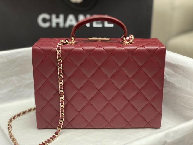 CHANEL BOX BAG AS5168 Burgundy