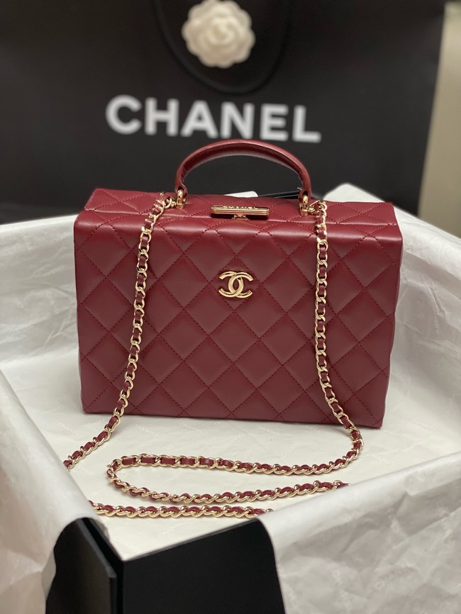 CHANEL BOX BAG AS5168 Burgundy