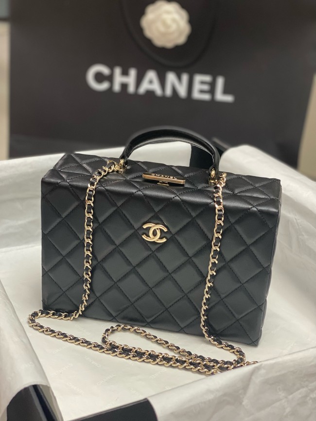 CHANEL BOX BAG AS5168 black