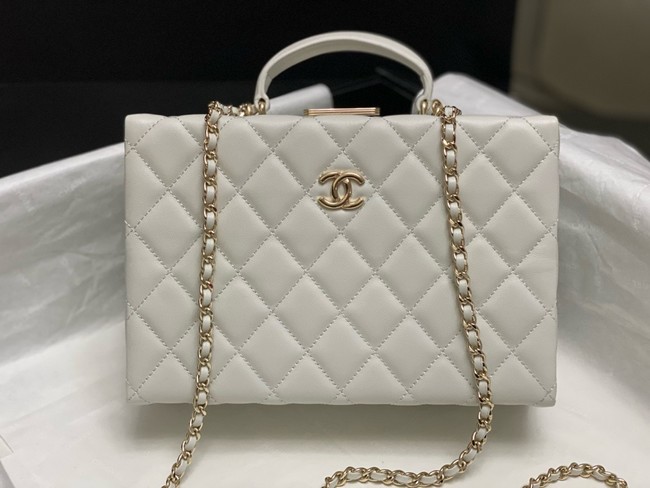 CHANEL BOX BAG AS5168 white