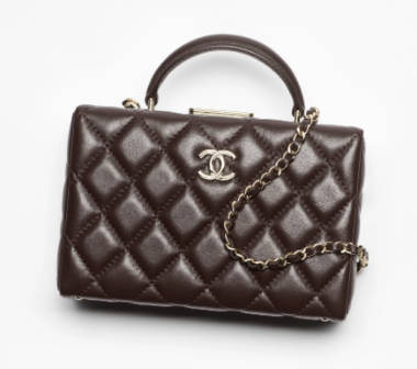 CHANEL SMALL BOX BAG AS5167 Dark Brown