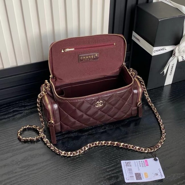 Chanel CAMERA CASE AS5222 Burgundy