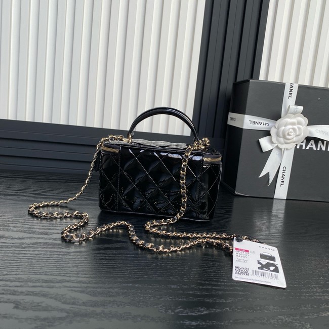 Chanel Patent CLUTCH WITH CHAIN AP2199 black