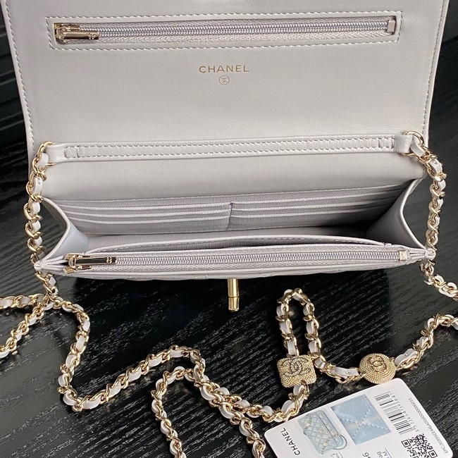 Chanel WALLET ON CHAIN AP4299 gray