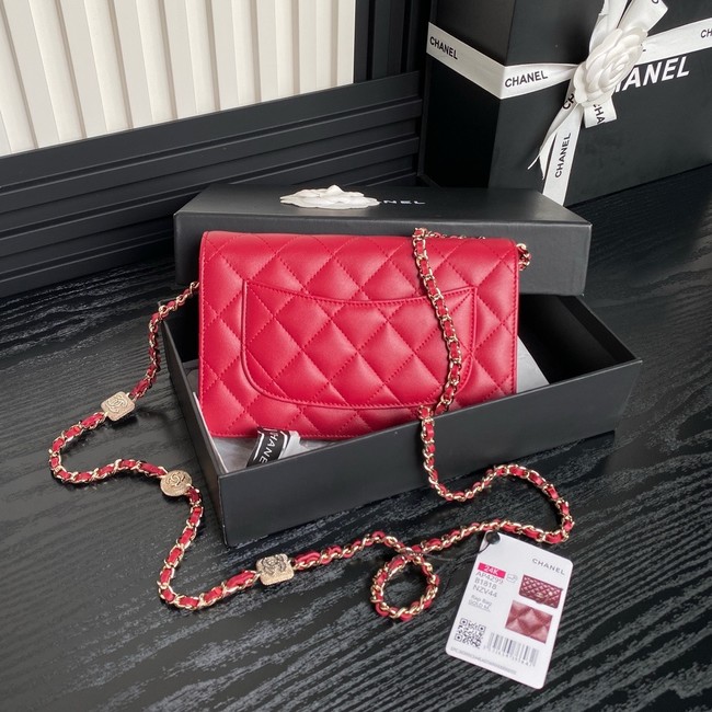 Chanel WALLET ON CHAIN AP4299 red