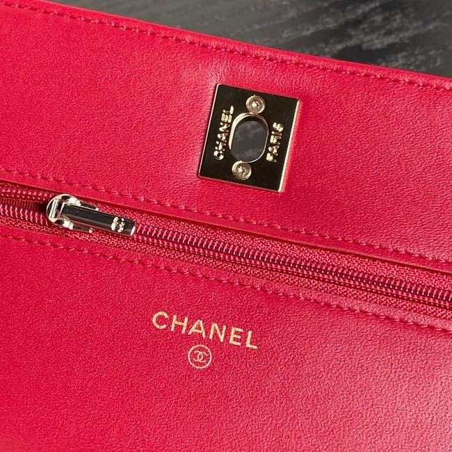 Chanel WALLET ON CHAIN AP4299 red