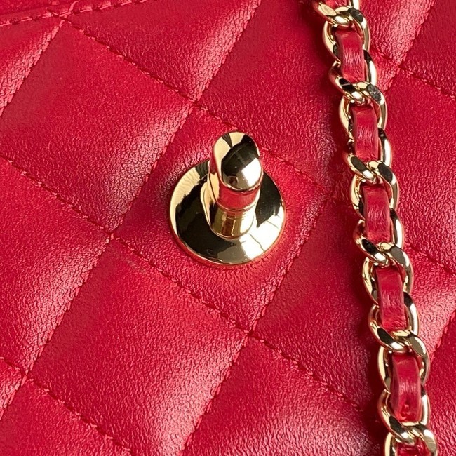 Chanel WALLET ON CHAIN AP4299 red