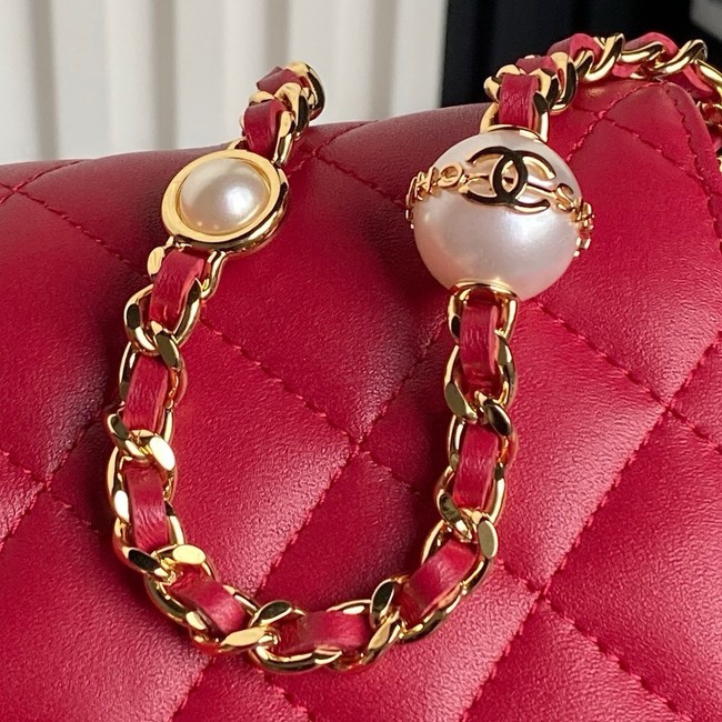 Chanel WALLET ON CHAIN AP4282 red