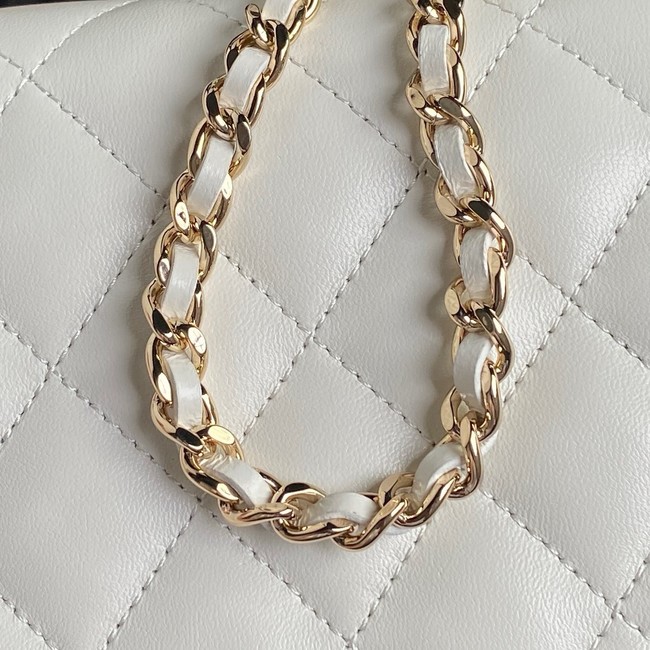 Chanel WALLET ON CHAIN AP4300 white