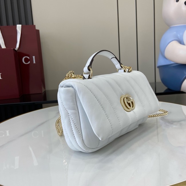 Gucci GG MILANO MINI TOP HANDLE BAG 806017-1 White