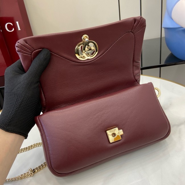 Gucci GG MILANO MINI TOP HANDLE BAG 806017-2 Rosso Ancora red