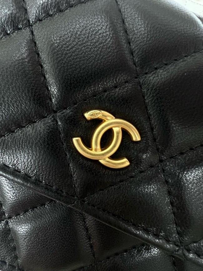 Chanel CLASSIC WALLET ON CHAIN AP3071 black