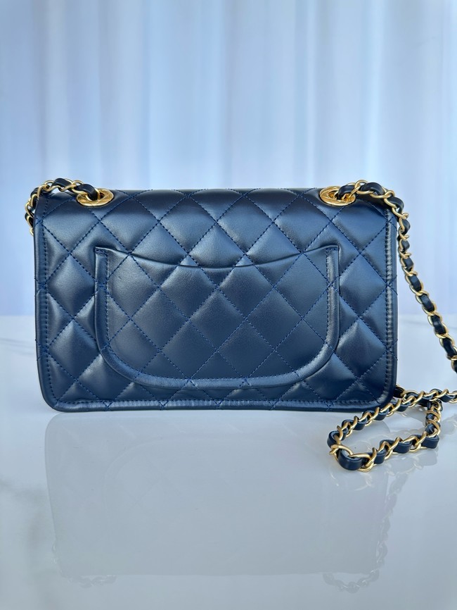 Chanel FLAP BAG AS5225 Navy Blue