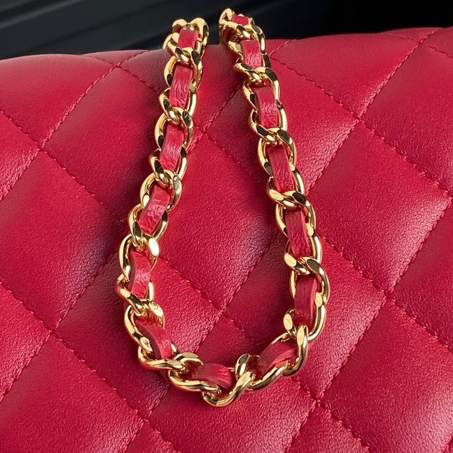 Chanel FLAP PHONE HOLDER WITH CHAIN AP4284 red