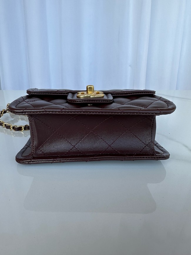 Chanel MINI CLASSIC HANDBAG AS5226 Dark Brown