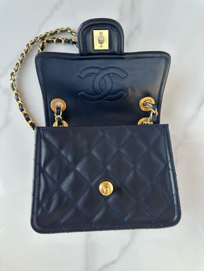 Chanel MINI CLASSIC HANDBAG AS5226 Navy Blue