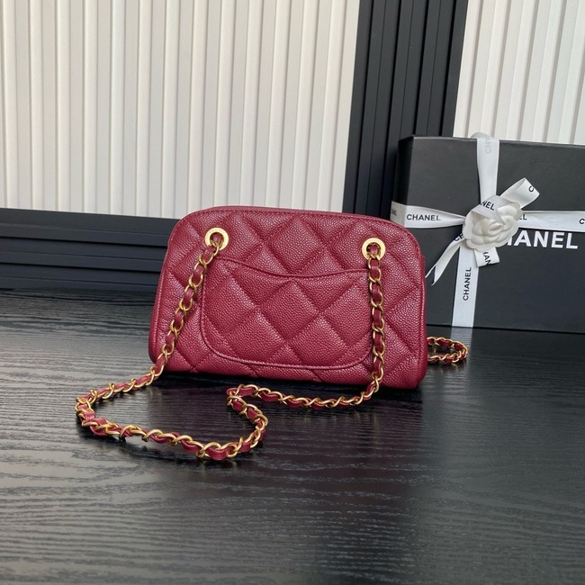 Chanel SMALL BOWLING BAG AS5137 Burgundy