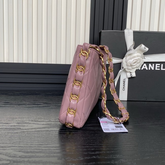 Chanel HOBO HANDBAG AS5177 dark pink