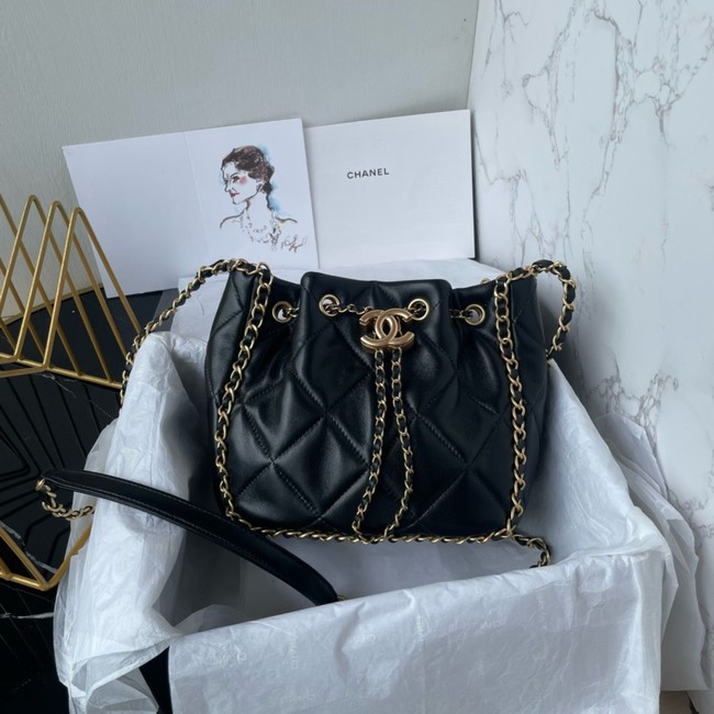 Chanel SMALL BUCKET BAG AS5094 black