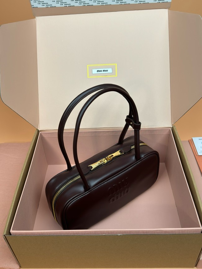 MIU MIU Leather Shoulder Bags 2235 dark brown